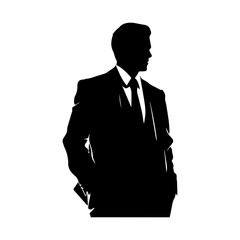business person silhouette illustration 