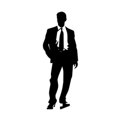 business person silhouette illustration 