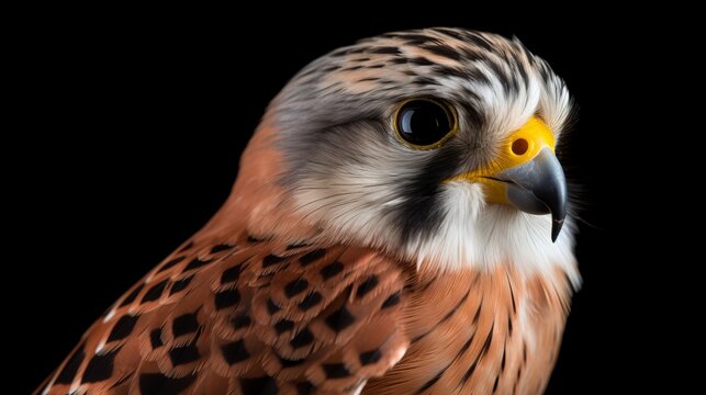 Hyperrealistic Sparrow And American Kestral Wildlife Portraits