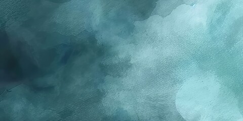Background, banner abstract watercolor paint by teal color blue and green with liquid fluid texture.