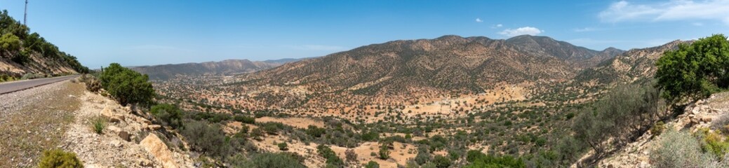 Fototapeta na wymiar Great landscape near Paradise Valley in the Agadir region