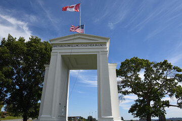 Peace Portal Monument at Canadian-United States Border Near Blaine, Washington