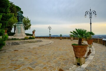 View from the city of Osimo, Marche region of Italy