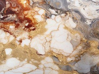 Exquisite Texture of Marble with Intricate Veining, Generative AI