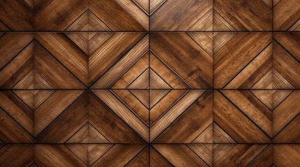 Luxurious Texture of a Wood Grain Wall Panel, Generative AI