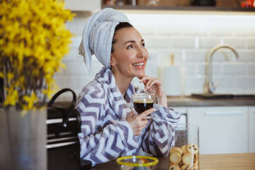 Loving The Fresh Taste Of The Morning Coffee