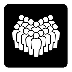Symbol, ikona ludzi. Grafika wektorowa.