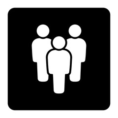 Symbol, ikona ludzi. Grafika wektorowa.