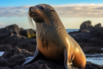 Obraz premium sea lion, animal, generative ai 