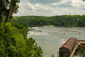 Savannah river rapids in Augusta