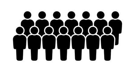 Symbol, ikona ludzi. Grafika wektorowa. © robert6666