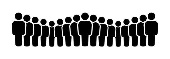 Symbol, ikona ludzi. Grafika wektorowa. © robert6666