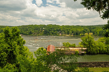 Savannah river rapids in Augusta