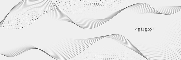 	
White Abstract background with flowing lines wave. vector illustration.	
