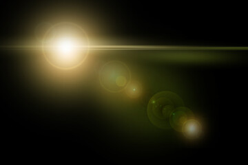 abstract background with lens flare glowing lights