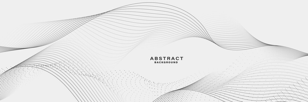 	
White Abstract background with flowing lines wave. vector illustration.	
