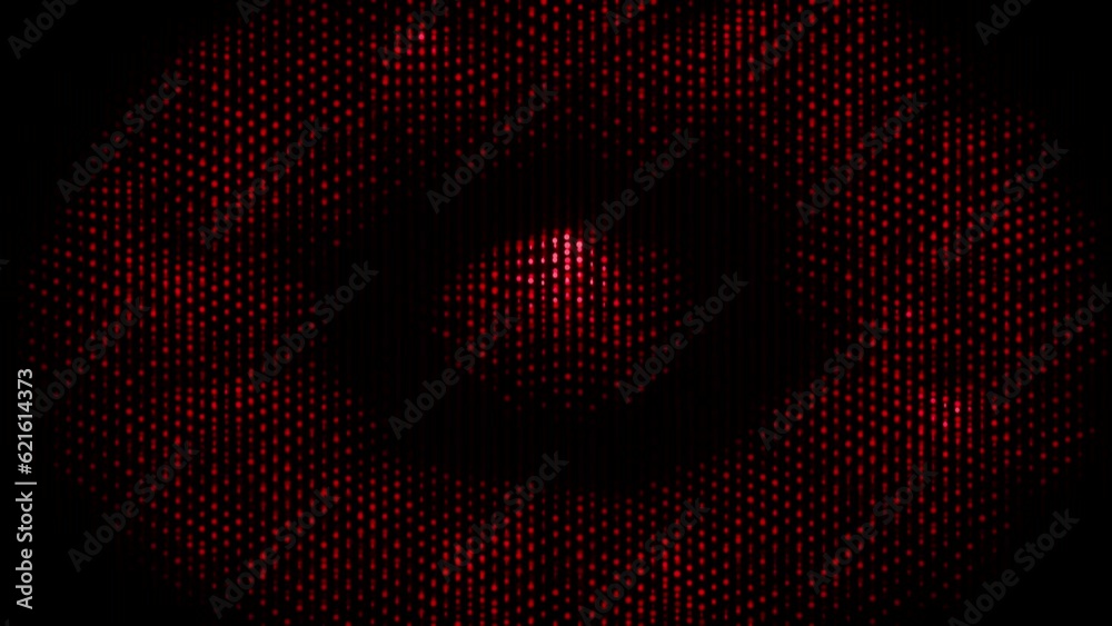 Poster Black background with fireworks. Design. Flying little sequins creating patterns in abstraction.