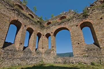 Františkova huta - abandoned factory ironworks in Podbiel town near to Vysoke Tatry mountains in Slovakia. Technical cultural landmark from first half of 19th century. 