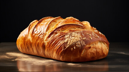 Loaf of Bread Side View Clean