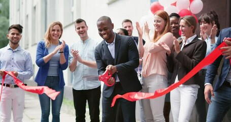 Ribbon Cut Ceremony Outdoors