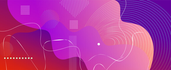 abstract background with a colored dynamic waves, lines and particles. Illustration suitable for wave design