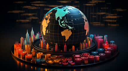 showcasing a diversified portfolio and the potential for long - term growth. The image promotes the importance of strategic investment planning for business success. AI generative image for you. 