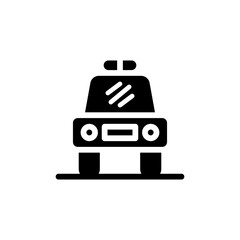 police car glyph icon