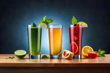 cocktail on the table