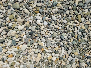 Abstract nature pebbles background. stone texture. Stone background. Sea peblles beach. Beautiful nature. background of multicolored pebbles