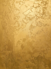 Luxury Golden Venetian plaster Wall Background.