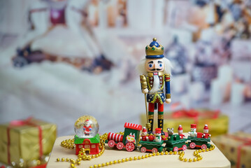 the nutcracker - the hero of the Christmas holiday, a wooden figurine