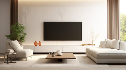 interior design of modern living room with tv