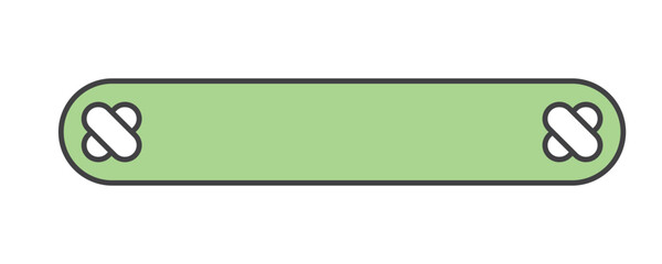 Obraz premium Capsule Simple InfographicLabel
