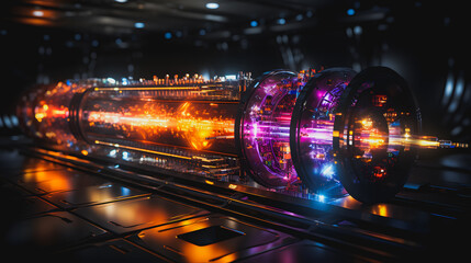 Future Large Hadron Collider. Generative AI