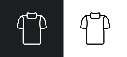 Naklejka premium fleece outline icon in white and black colors. fleece flat vector icon from clothes collection for web, mobile apps and ui.