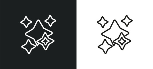 neat outline icon in white and black colors. neat flat vector icon from cleaning collection for web, mobile apps and ui.