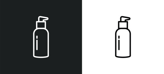 emulsion outline icon in white and black colors. emulsion flat vector icon from cleaning collection for web, mobile apps and ui.