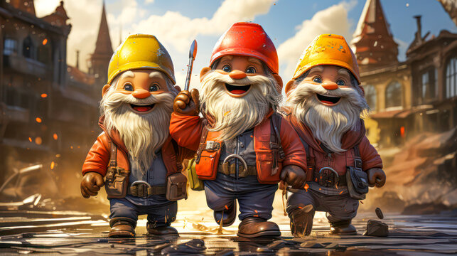 Bauarbeiter, workmen, KI