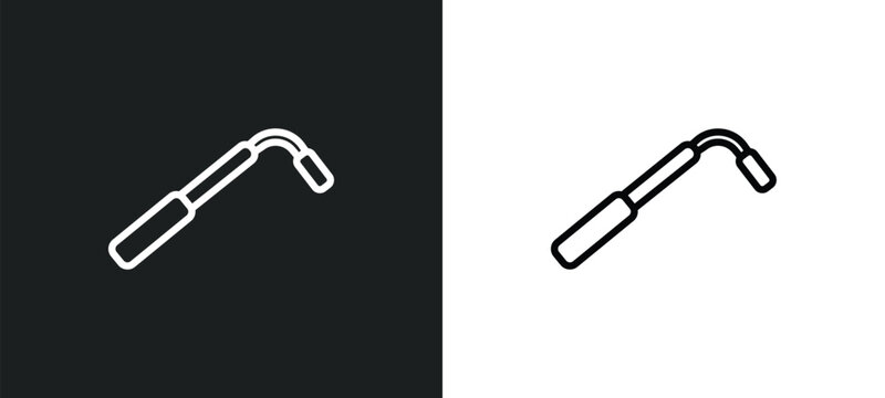car wheel brace outline icon in white and black colors. car wheel brace flat vector icon from car parts collection for web, mobile apps and ui.