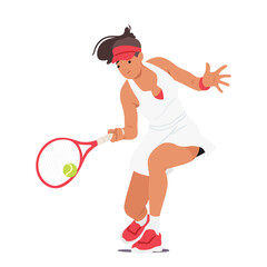 Woman Gracefully Plays Tennis, Displaying Agility And Precision As She Serves, Rallies, And Competes With Determination