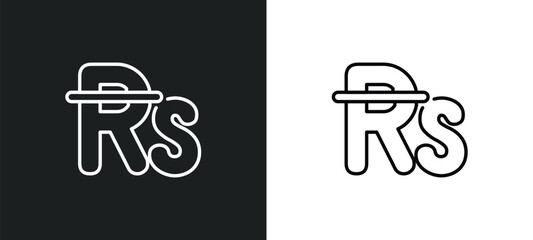 nepalese outline icon in white and black colors. nepalese flat vector icon from business collection for web, mobile apps and ui.