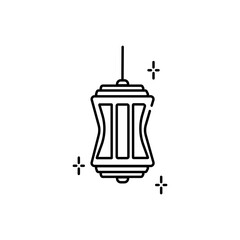 Ramadan Lanterns flat icon. Isolated on white background. Vector illustration.