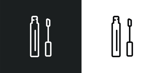 concealer outline icon in white and black colors. concealer flat vector icon from beauty collection for web, mobile apps and ui.