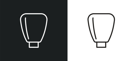 sky lantern outline icon in white and black colors. sky lantern flat vector icon from asian collection for web, mobile apps and ui.