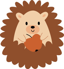 Hedgehog Animal With Apple