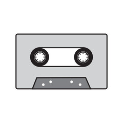 tape cassette icon logo vector design template
