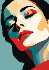 abstract woman design, illustration 