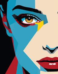 abstract woman design, illustration 