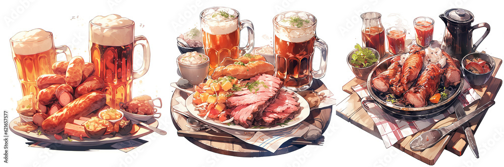 Wall mural Plate for oktoberfest