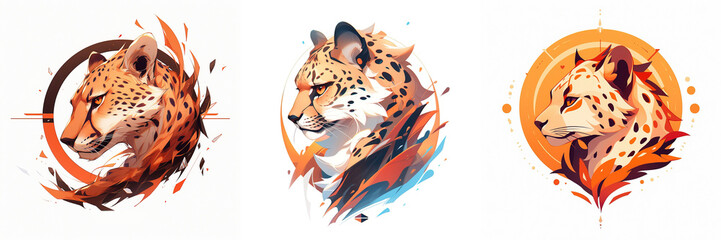 Fototapeta na wymiar Cheetah logo